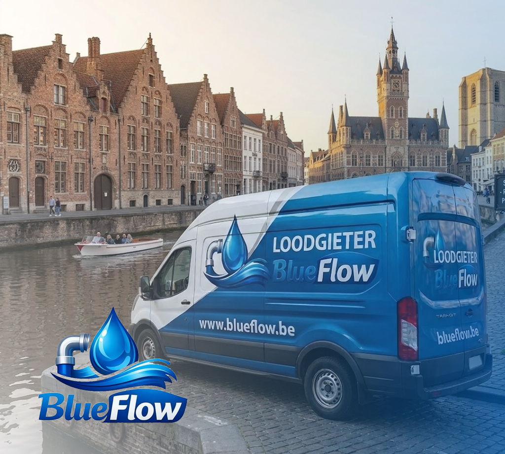 BlueFlow loodgieter aan het werk in Brugge
