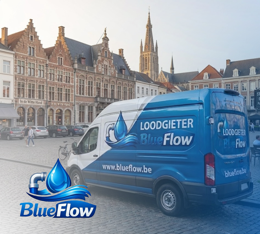 BlueFlow loodgieter aan het werk in Hasselt