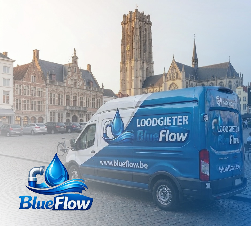 BlueFlow loodgieter aan het werk in Mechelen